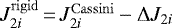 $J_{2i}^{\mathrm{rigid}}\,{=}\,J_{2i}^{\mathrm{Cassini}}-\Delta J_{2i}$