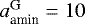 $a_{\textrm{amin}}^{\textrm{G}} = 10\,$