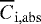 $\overline{C}_{\mathrm{i,abs}}$