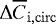 $\Delta\overline{C}_{\mathrm{i,circ}}$