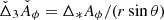 $ \check{\Delta}_3 \check{A}_\phi = \Delta _* A_\phi / (r\sin \theta) $