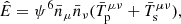 $$ \begin{aligned}&\hat{E}= \psi ^{6} \bar{n}_\mu \bar{n}_\nu (\bar{T}^{\mu \nu }_{\rm p} +\bar{T}^{\mu \nu }_{\rm s}) , \end{aligned} $$