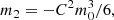 $$ \begin{aligned} m_2&= -C^2 m_0^3/6 ,\end{aligned} $$