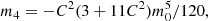 $$ \begin{aligned} m_4&= -C^2(3+11C^2) m_0^5/120 ,\end{aligned} $$