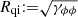 $ R_{\mathrm{qi}} {:=}\sqrt{\gamma _{\phi \phi}} $