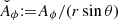 $ \check{A}_\phi {:=}A_\phi / (r \sin \theta) $