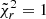 $ \tilde{\chi}^2_r=1 $