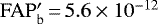$\mathrm{FAP&#x0027;_b}\,{=}\, 5.6 \times 10^{-12}$