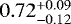 $0.72^{&#x002B;0.09}_{-0.12}$