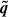 $ {\boldsymbol{\tilde{q}}} $
