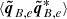 $ \langle {\boldsymbol{\tilde{q}}}_{B,e} {\boldsymbol{\tilde{q}}}_{B,e}^*\rangle $