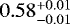 $0.58_{-0.01}^{&#x002B;0.01}$
