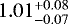 $1.01_{-0.07}^{&#x002B;0.08}$