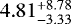$4.81_{-3.33}^{&#x002B;8.78}$