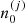 $ n_0^{(j)} $