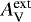 $A_{\textrm{V}}^{\textrm{ext}}$