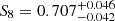 $ S_8=0.707^{+0.046}_{-0.042} $