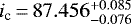 $i_{\textrm{c}}\,{=}\,87.456_{-0.076}^{&#x002B;0.085}$