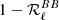 $ 1-{\mathcal{R}}_{\ell}^{BB} $