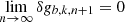 $ \lim\limits_{n \rightarrow \infty} {\delta {g}_{b,k,n+1}}= 0 $