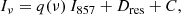 $$ \begin{aligned} I_\nu = q(\nu )\, I_{857} + D_{\rm res} + C, \end{aligned} $$