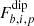 $ F_{b,i,p}^{\mathrm{dip}} $