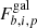 $ F_{b,i,p}^{\mathrm{gal}} $