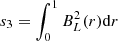 $ s_3 = \int_0^1B^2_L(r){\rm d}r $
