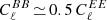 $ C_\ell^{BB}\,{\simeq}\,0.5\,C_\ell^{EE} $