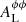 $ A_{\mathrm{L}}^{\phi\phi} $