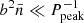 $ b^2\bar{n}\ll P_{\mathrm{peak}}^{-1} $