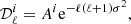 $$ \begin{aligned} \mathcal{D}_{\ell }^{i} = A^i \mathrm{e}^{-\ell (\ell +1)\sigma ^2}, \end{aligned} $$