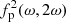 $ f^2_{\rm p}({\omega},2{\omega}) $