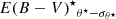 $ {{E(B-V)}^\star}_{{\theta^\star}-\sigma_{{\theta^\star}}} $