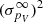 $ (\sigma_{{p_V}}^\infty)^2 $