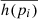 $ \overline{h(p_i)} $