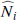 $ \widehat{N}_i $