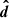 $ {\boldsymbol{\hat{d}}} $