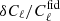 $ \delta C_\ell /C_\ell^{\rm fid} $