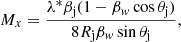 $$ \begin{aligned}&M_{x} = \frac{\lambda ^*\beta _{\rm j}(1-\beta _{ w}\cos {\theta _{\rm j}})}{8R_{\rm j}\beta _{ w}\sin {\theta _{\rm j}}},\end{aligned} $$