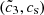 $ (\tilde{c}_3,c_{\mathrm{s}}) $