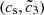 $ (c_{\mathrm{s}}, \tilde{c}_3) $