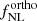 $ f_{\mathrm{NL}}^{\mathrm{ortho}} $