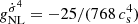 $ g_{\mathrm{NL}}^{\dot\sigma^4}=-25/(768\, c_{\mathrm{s}}^4) $