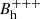 $ B_{\mathrm{h}}^{+++} $