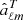 $ \hat{a}^T_{\ell m} $