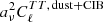 $ a^2_{\nu}C^{TT,{\, {\rm{dust+CIB}}}}_{\ell} $