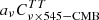 $ a_\nu C^{TT}_{\nu\times 545-\mathrm{CMB}} $