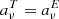 $ a^{T}_\nu=a^{E}_\nu $