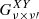 $ G^{XY}_{\nu\times\nu{\prime}} $